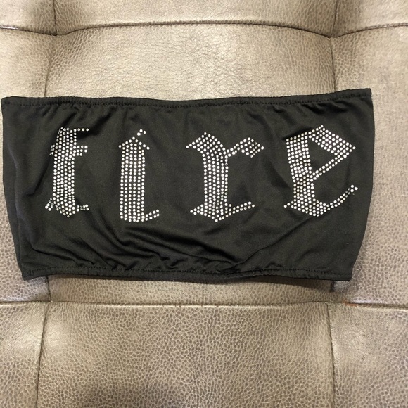 IAMGIA Rhinestone “Fire” Top size small - Picture 2 of 9